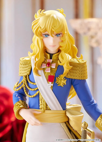 Figurine Lady Oscar de La Rose de Versailles, personnage de manga, en pose dynamique, de la marque Good Smile Company.