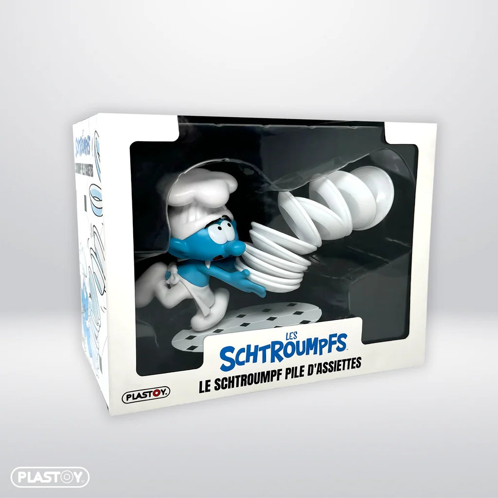 Les Schtroumpfs – Figurine « Le Schtroumpf Pile d'Assiettes »