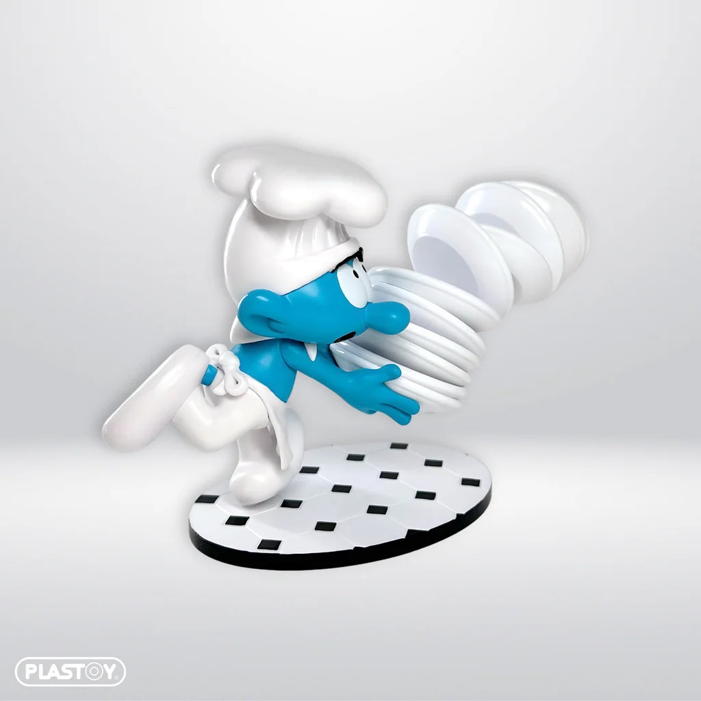 Les Schtroumpfs – Figurine « Le Schtroumpf Pile d'Assiettes »