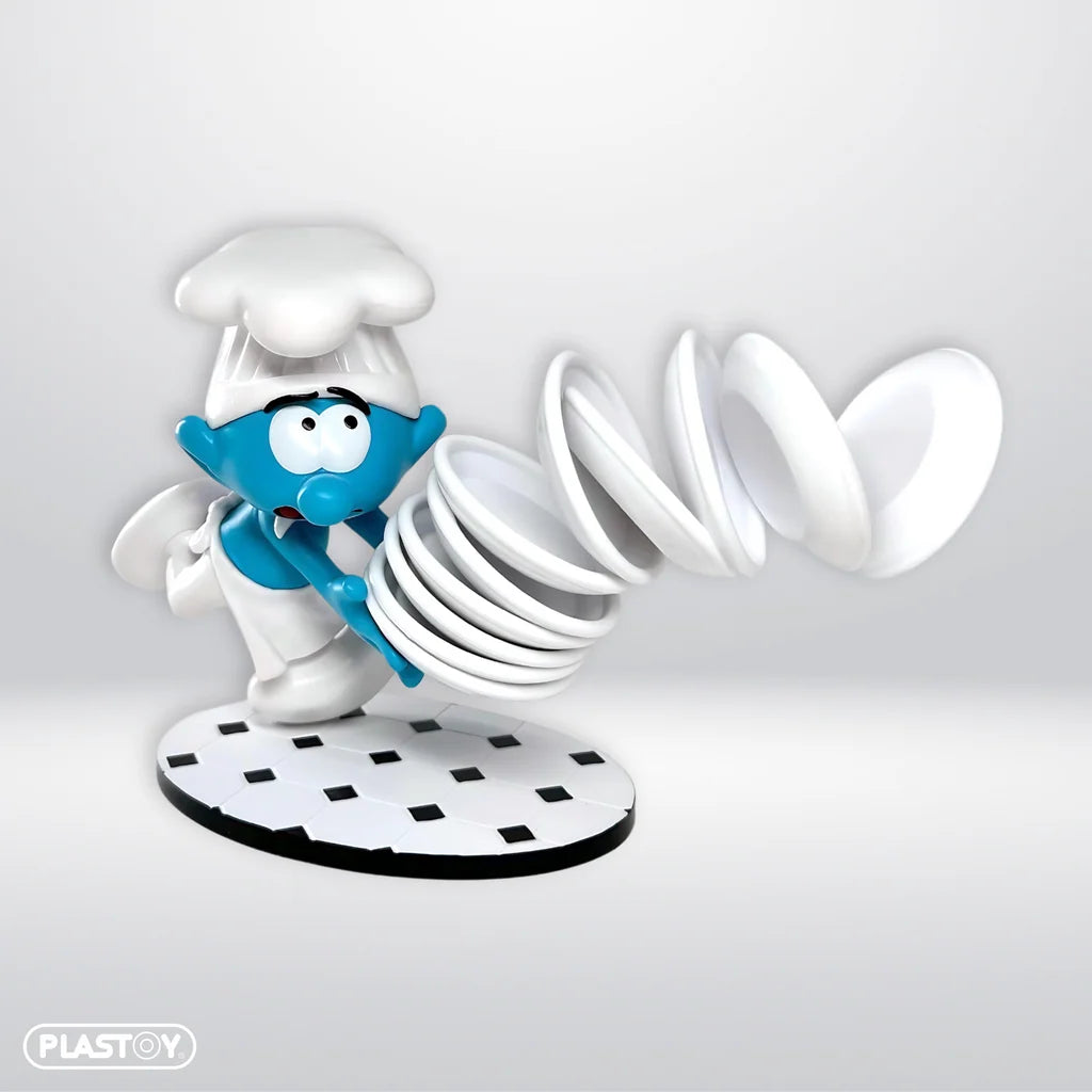 Les Schtroumpfs – Figurine « Le Schtroumpf Pile d'Assiettes »