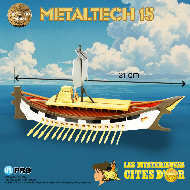 Les Mystérieuses Cités d'Or – Metaltech 15 Solaris Metallic Version 21 cm