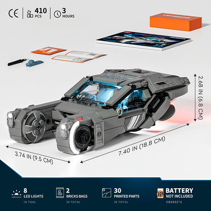 Véhicule à construire lumineux Lumibricks Blade Runner 2049 – K’s Spinner 23001 en briques de construction