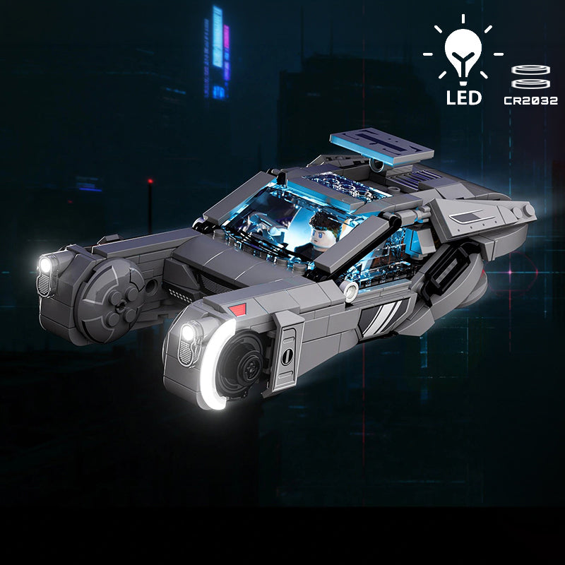 Véhicule à construire lumineux Lumibricks Blade Runner 2049 – K’s Spinner 23001 en briques de construction