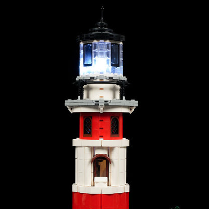 Briques de construction Lumibricks Road Trip 18007, phare lumineux Sunrise Lighthouse à assembler, 1 632 pièces
