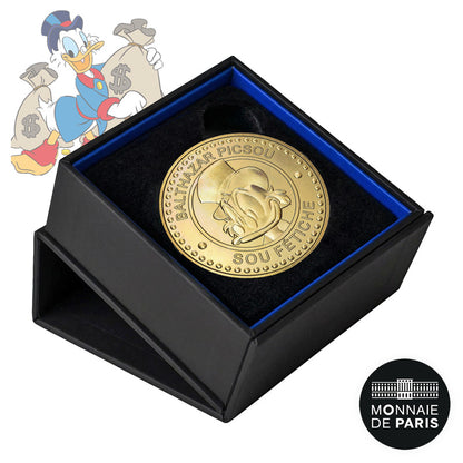 Disney Monnaie De Paris Sou Fetiche Picsou Doré à l'or fin 1953Ex - Toys Legacy Collection