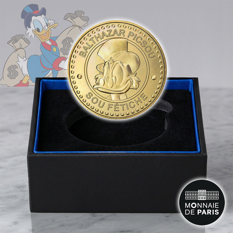 Disney Monnaie De Paris Sou Fetiche Picsou Doré à l'or fin 1953Ex - Toys Legacy Collection