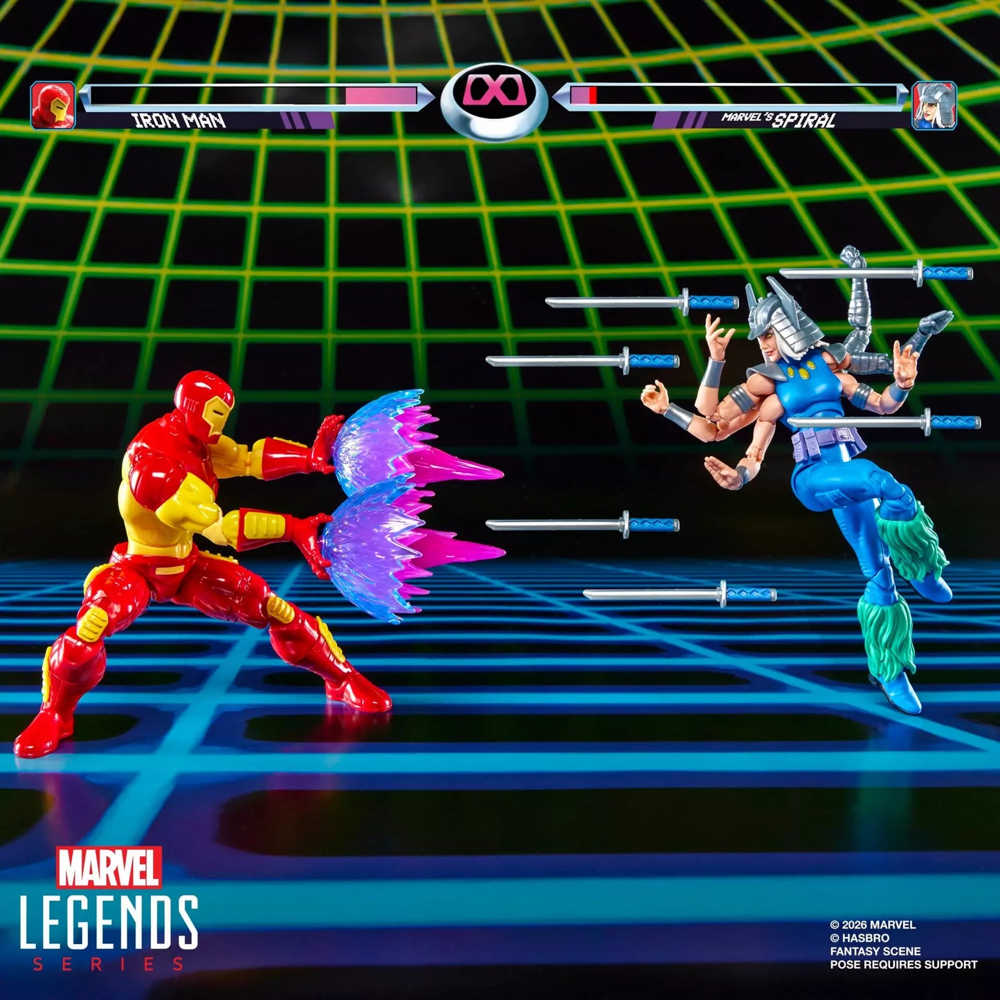 Marvel Legends Series – Marvel Games Iron Man vs Spiral – 15 cm
