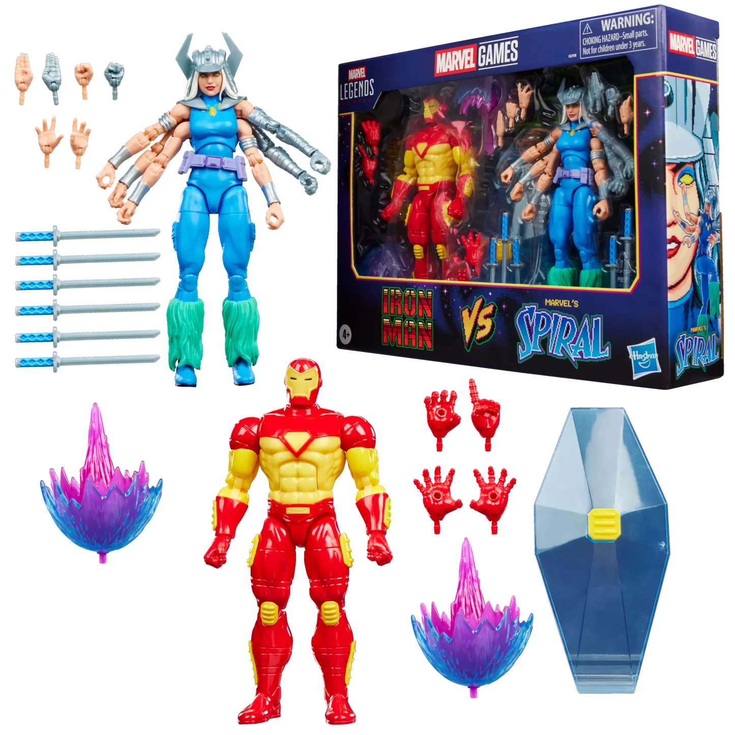 Marvel Legends Series – Marvel Games Iron Man vs Spiral – 15 cm