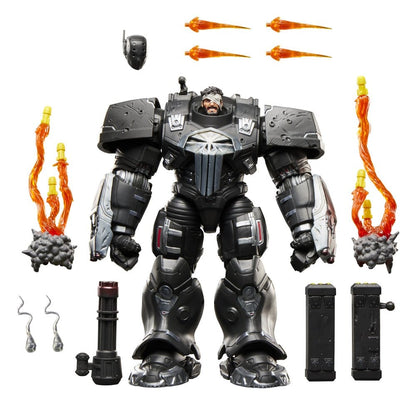 Figurine Hasbro Marvel Legends Punisher en armure Hulkbuster, 15 cm, vue détaillée du personnage