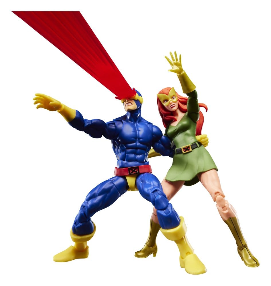 Pack de 2 figurines Hasbro Marvel Legends Cyclops et Jean Grey 15 cm, X-Men ’97