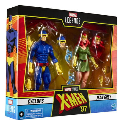 Pack de 2 figurines Hasbro Marvel Legends Cyclops et Jean Grey 15 cm, X-Men ’97