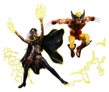 Pack de 2 figurines Hasbro Marvel Legends Storm et Wolverine 15 cm, X-Men ’97