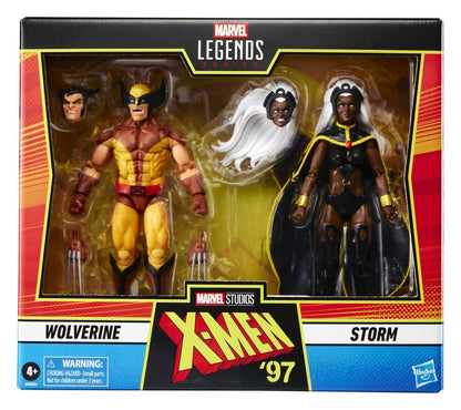 Pack de 2 figurines Hasbro Marvel Legends Storm et Wolverine 15 cm, X-Men ’97