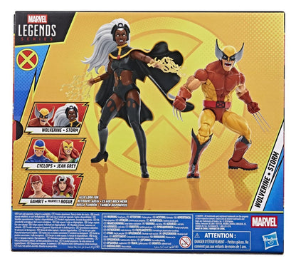 Pack de 2 figurines Hasbro Marvel Legends Storm et Wolverine 15 cm, X-Men ’97