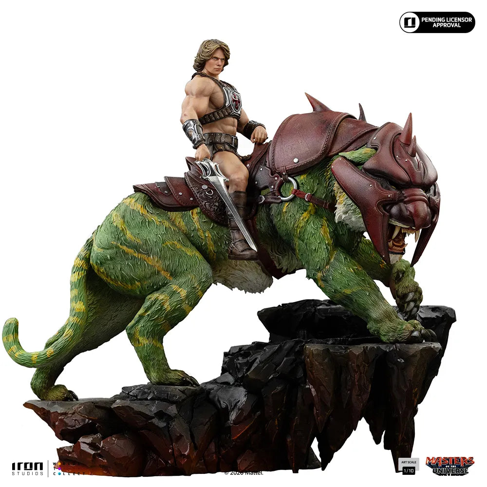 Masters of the Universe 2026 – Statue He-Man & Battle Cat Deluxe Art Scale 1/10 par Iron Studios