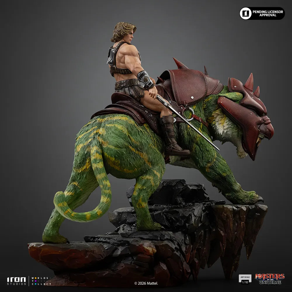 Masters of the Universe 2026 – Statue He-Man & Battle Cat Deluxe Art Scale 1/10 par Iron Studios
