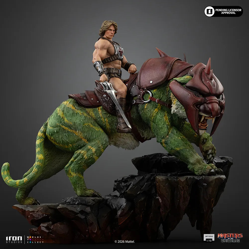 Masters of the Universe 2026 – Statue He-Man & Battle Cat Deluxe Art Scale 1/10 par Iron Studios