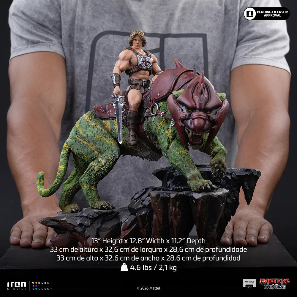 Masters of the Universe 2026 – Statue He-Man & Battle Cat Deluxe Art Scale 1/10 par Iron Studios