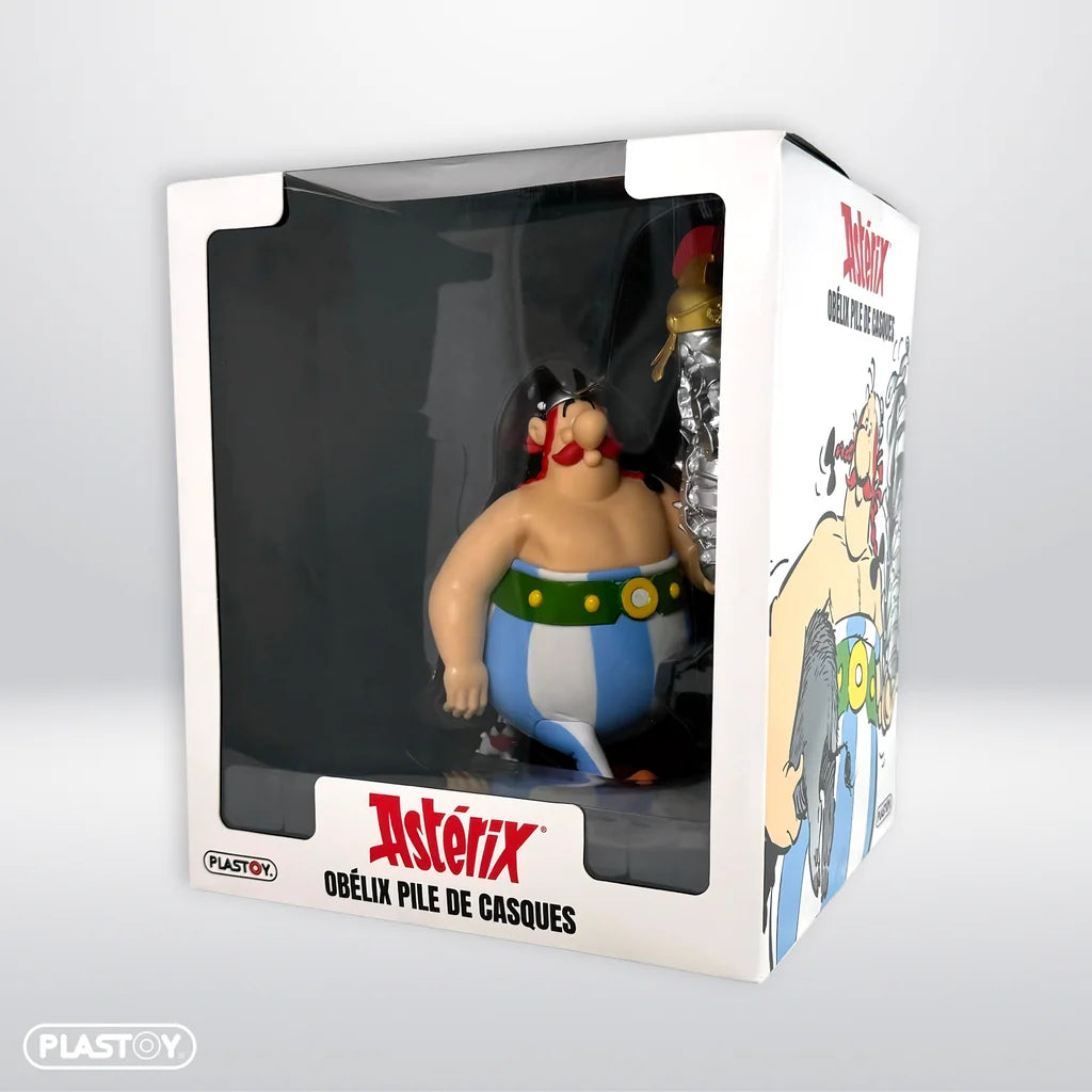 Astérix – Figurine Obélix « Pile de Casques »