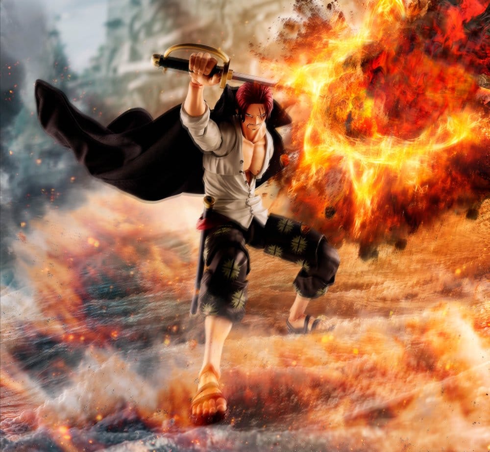 One Piece – Figurine S.H.Figuarts Shanks « Marineford » – 17 cm