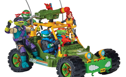 Tortues Ninja x G.I. Joe Crossover Classics véhicule A.W.E. Shell-Striker avec figurine - Toys Legacy Collection