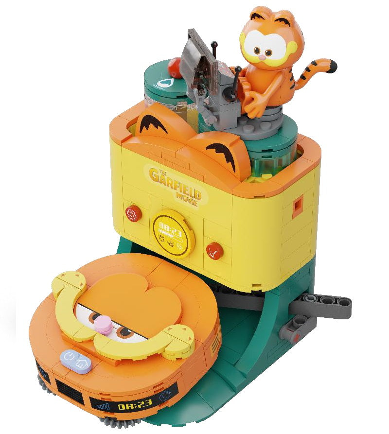 Briques de construction Pantasy Garfield Aspirateur Robot 16cm, jeu de construction pour enfants, coloré et détaillé.