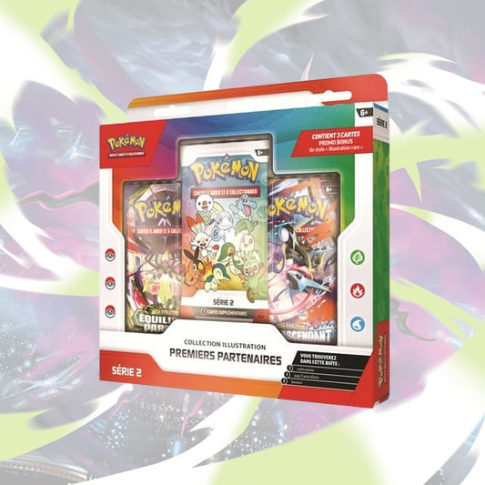 Pokémon - Pokemon - Coffret - 3 boosters - Collection Illustration Premiers Partenaires - Série 2