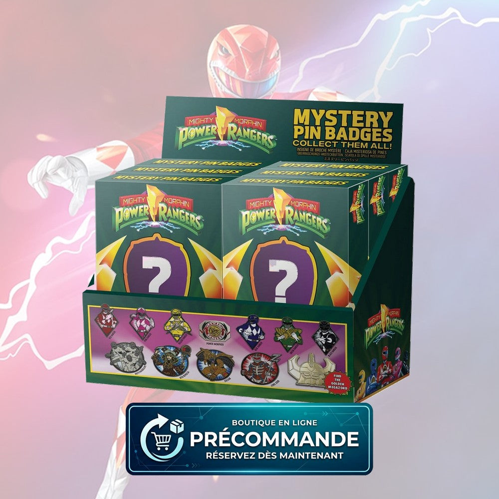 Power Rangers – Mystery Pins – Blind Box – Assortiment de 12