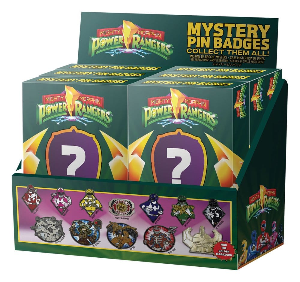 Power Rangers – Mystery Pins – Blind Box – Assortiment de 12