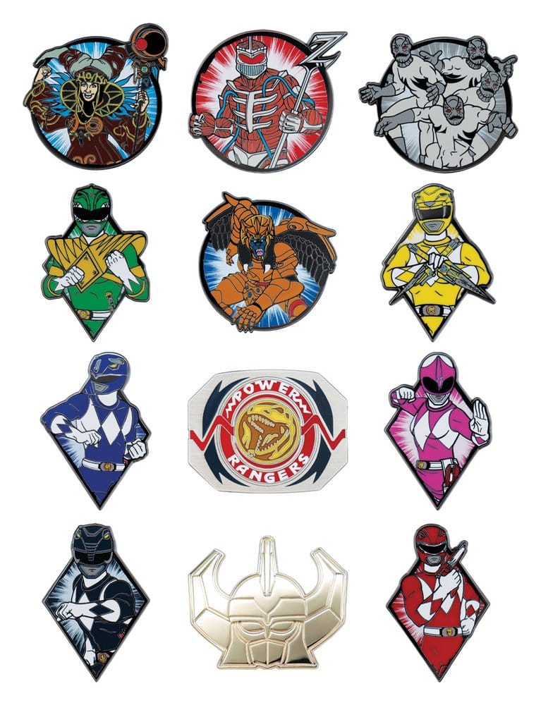 Power Rangers – Mystery Pins – Blind Box – Assortiment de 12