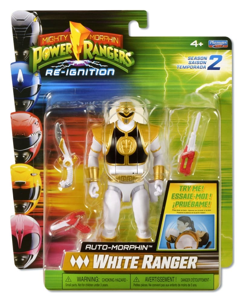 Power Rangers Auto-Morphin figurine White Ranger 15 cm