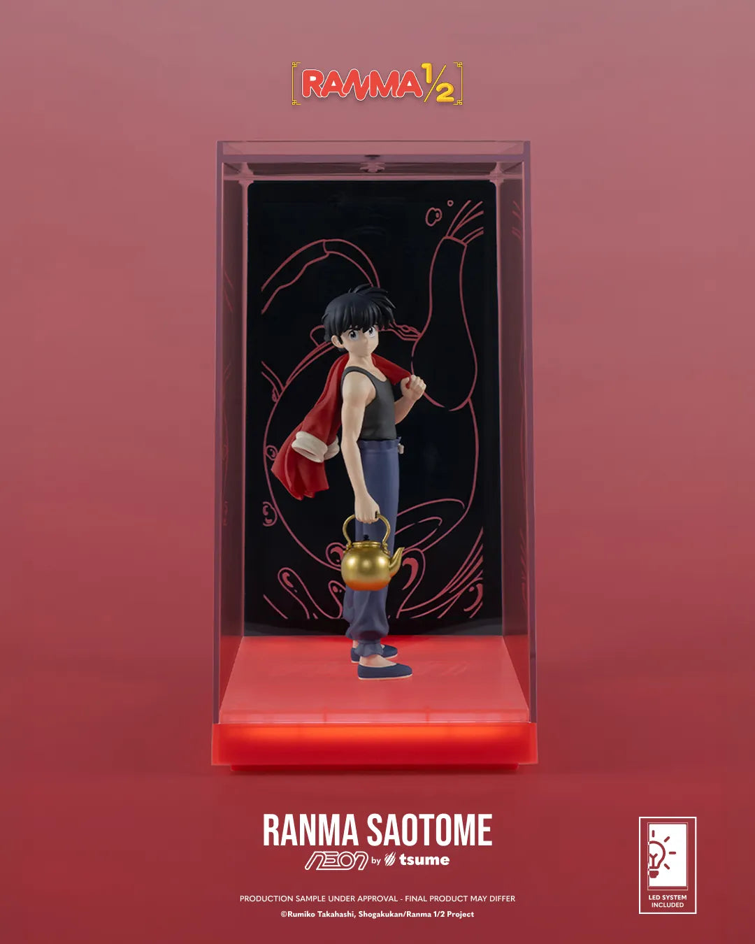 Ranma 1/2 – Ranma Saotome Boy Neon Figure – Figurine Tsume 25 cm