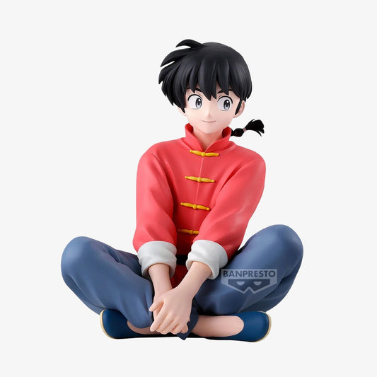 Figurine Ranma Saotome de 14cm de Bandai, personnage de la série Ranma 1/2, posée sur un fond neutre.