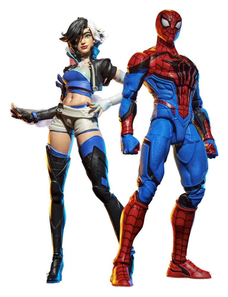 Figurines Marvel Legends Spider-Man et Luna Snow, 15 cm, figurines de collection de la gamme Marvel Rivals, par Hasbro.