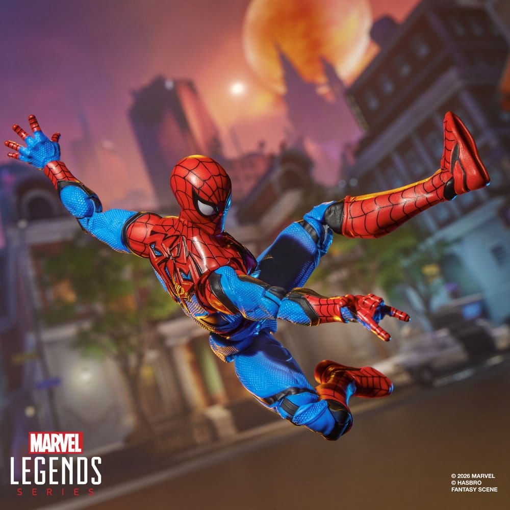 Figurines Marvel Legends Spider-Man et Luna Snow, 15 cm, collection Rivals, fabriquées par Hasbro, figures de super-héros.