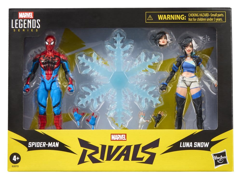 Figurines Marvel Legends Spider-Man et Luna Snow, 15 cm, pack de collection de héros Marvel par Hasbro.