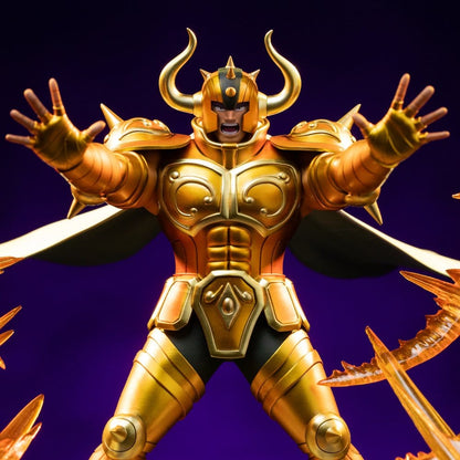 Statuette Saint Seiya Art Scale Taurus Aldebaran d'Iron Studios, 30 cm, figurine détaillée du chevalier du zodiaque.