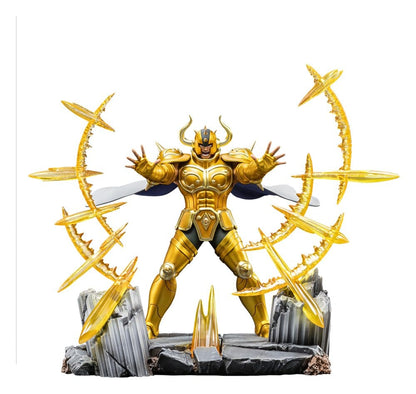 Statuette Saint Seiya Art Scale Taurus Aldebaran 30 cm, figurine détaillée de Iron Studios représentant le chevalier du Taureau.