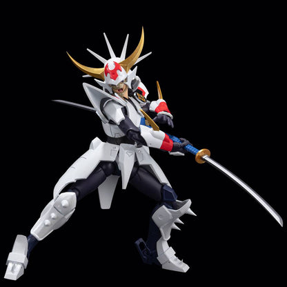 Figurine Kikoutei Rekka Yoroiden Samurai Troopers Sentinel, 16 cm, en pose détaillée avec armure et katana.