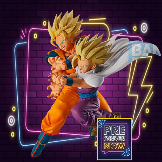 DRAGON BALL Z - Son Goku & Son Gohan - Figurine Spectacle Battle 18cm - Toys Legacy Collection