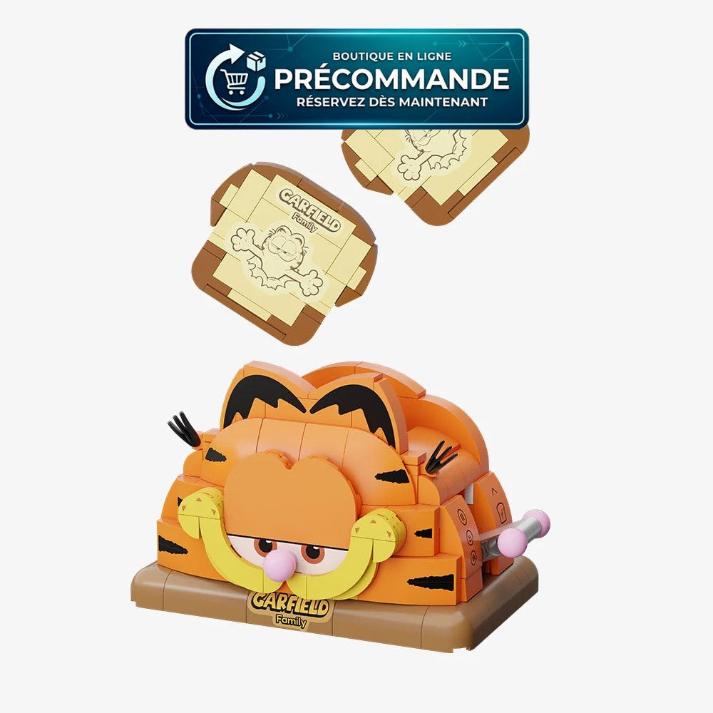 Briques de construction Pantasy Garfield Toaster 86811, pièce de jeu avec des briques colorées et des éléments de construction.