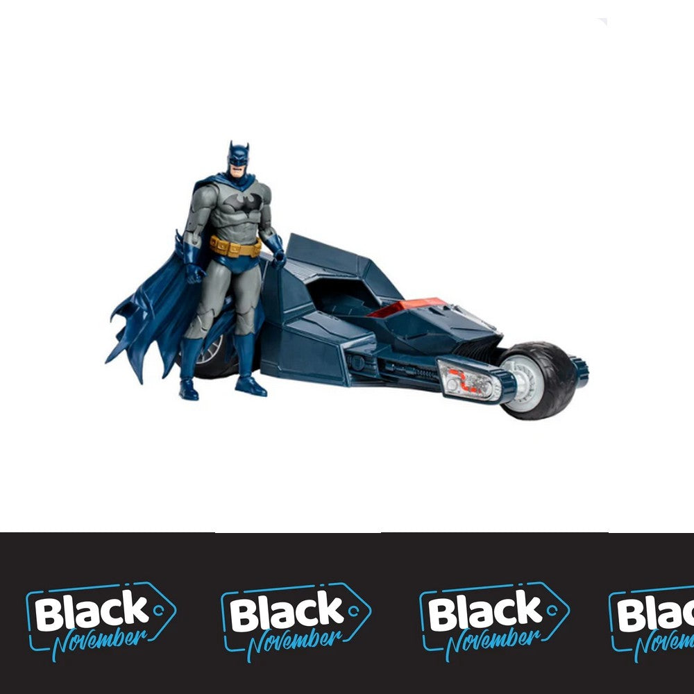 DC Multiverse véhicule Bat-Raptor with Batman (The Batman Who Laughs) (Gold Label)