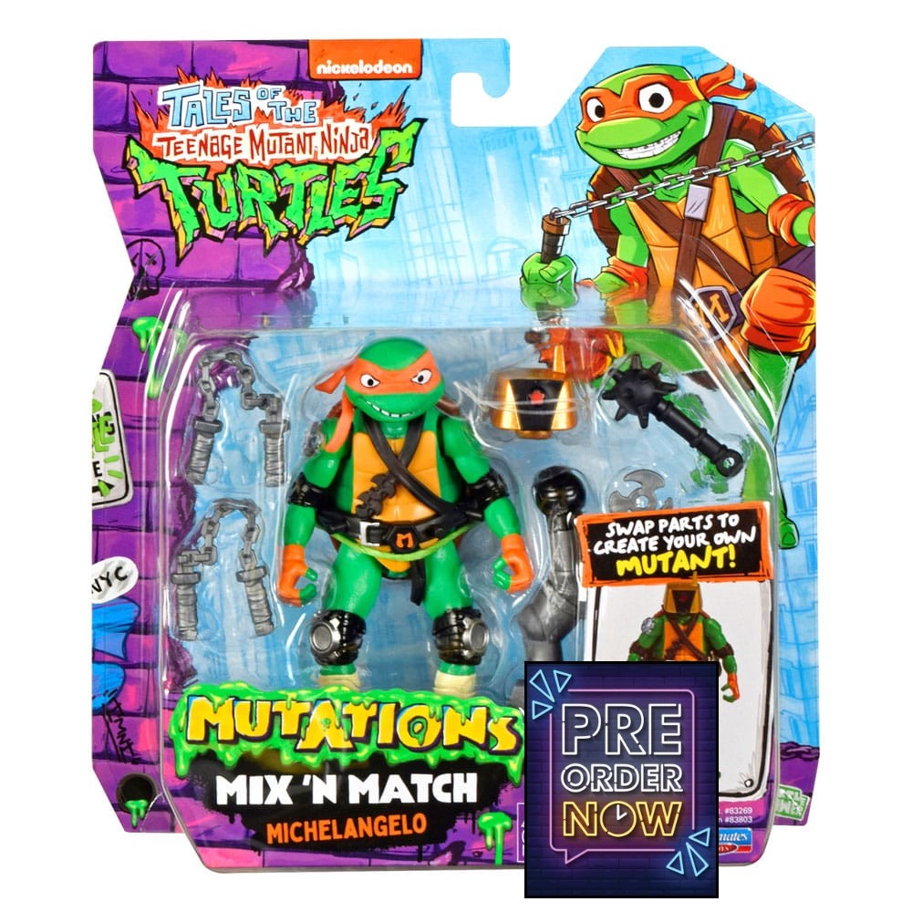 Tales of the Teenage Mutant Ninja Turtles : Figurine Mix 'n Match Michelangelo 12 cm - Toys Legacy Collection