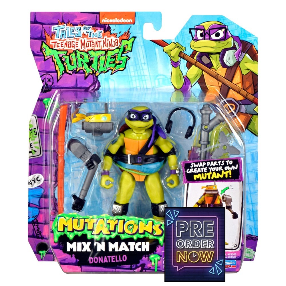 Tales of the Teenage Mutant Ninja Turtles : Figurine Mix 'n Match Donatello 12 cm - Toys Legacy Collection
