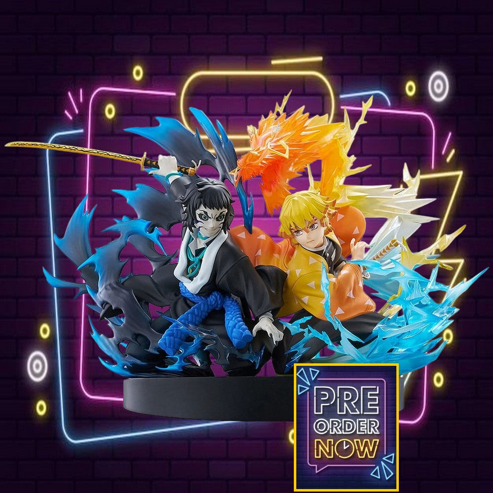 Demon Slayer: Kimetsu no Yaiba statuette PVC Zenitsu Agatsuma & Kaigaku 15 cm