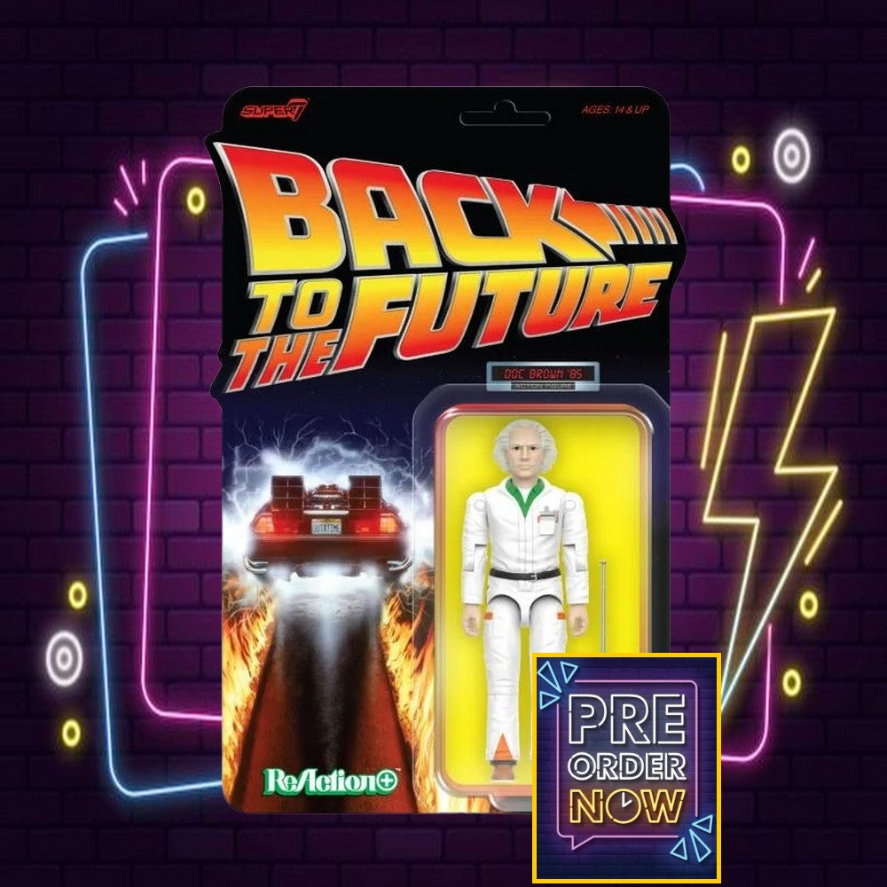 Back To The Future Wave 1 Doc Brown '85 Reaction+ Figure - Toys Legacy Collection