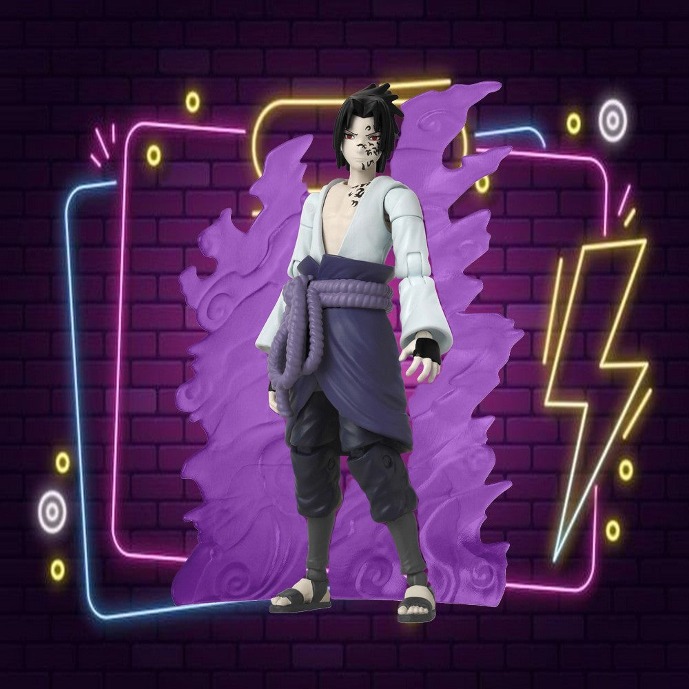 NARUTO - Sasuke avec effet transf. - Figurine Anime Heroes Beyond 17cm - Toys Legacy Collection