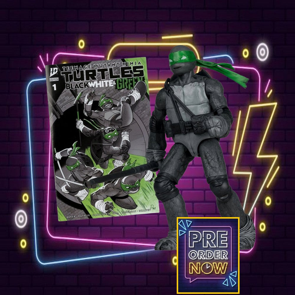 Tortues Ninja Page Punchers figurine Donatello (Black White & Green ) (Red Platinum Edition) 13 cm - Toys Legacy Collection