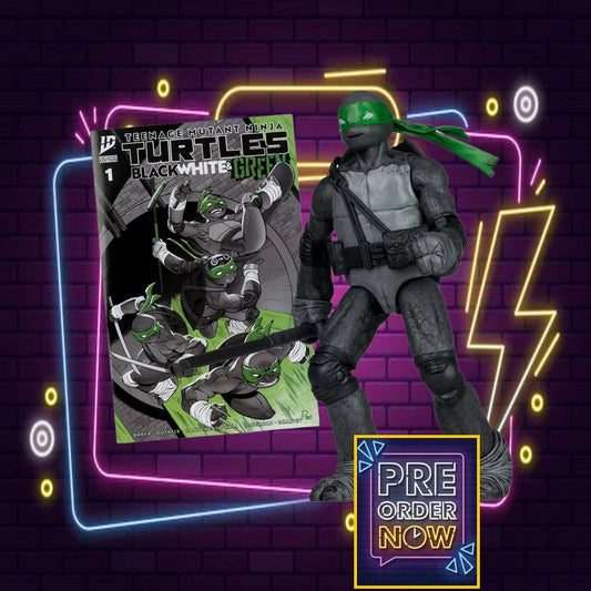 Tortues Ninja Page Punchers figurine Donatello (Black White & Green ) (Red Platinum Edition) 13 cm - Toys Legacy Collection