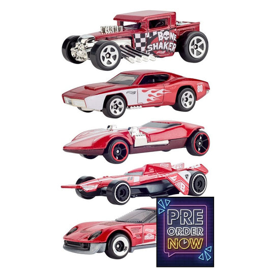 Hot Wheels pack 5 véhicules métal 1/64 80th Anniversary - Toys Legacy Collection